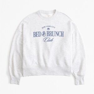Abercrombie & Fitch Bed & Brunch Graphic Easy Sunday Crew